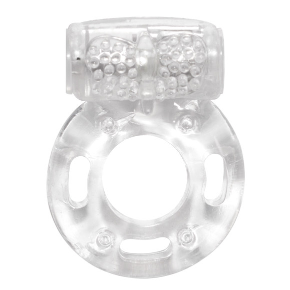 Эрекционное кольцо с вибрацией Rings Axle-pin white 0114-80Lola