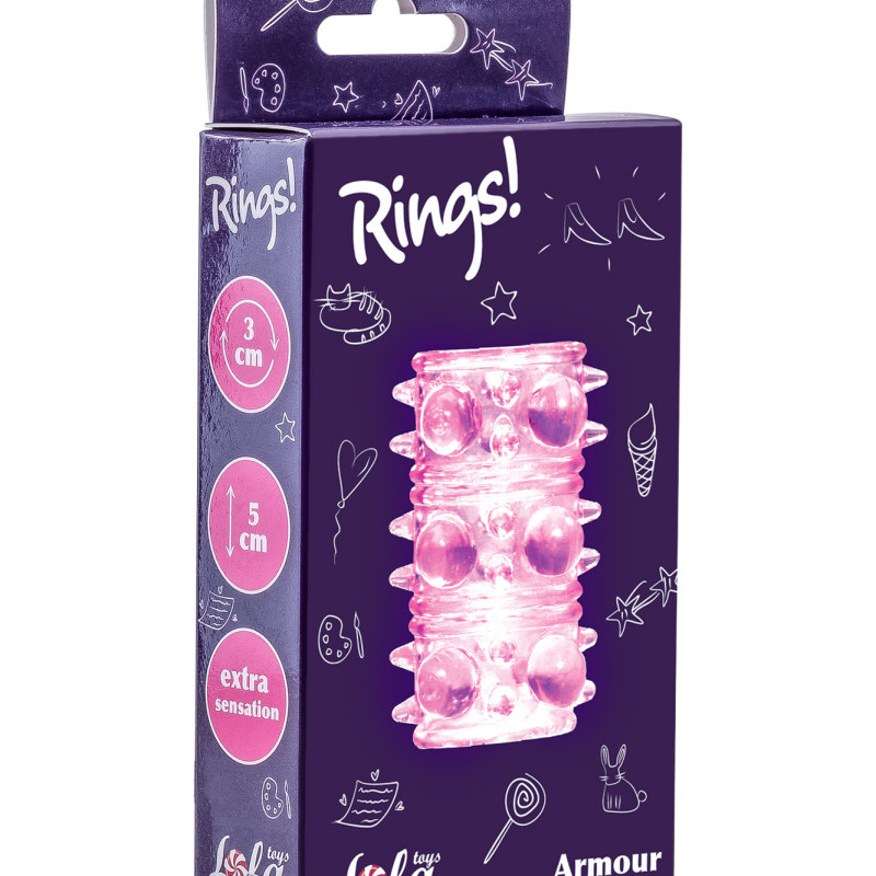 Насадка на пенис Rings Armour pink 0115-11Lola