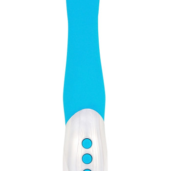 Мощный пульсирующий массажер M&M голубой 8109MA