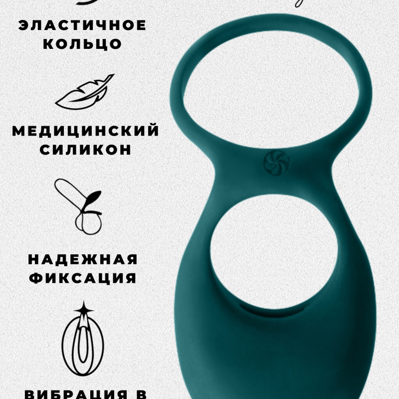 Эрекционное Виброкольцо Pure Passion Daydream Green 1303-03lola