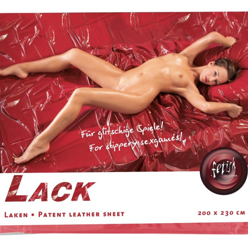 Лаковая простыня красная 250422ON