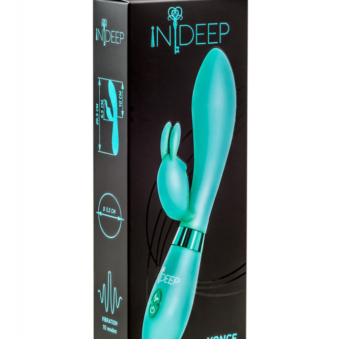 Вибратор Indeep Yonce Turquoise 7702-04indeep