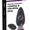 Вращающаяся и вибрирующая анальная пробка с пультом 596426ON
