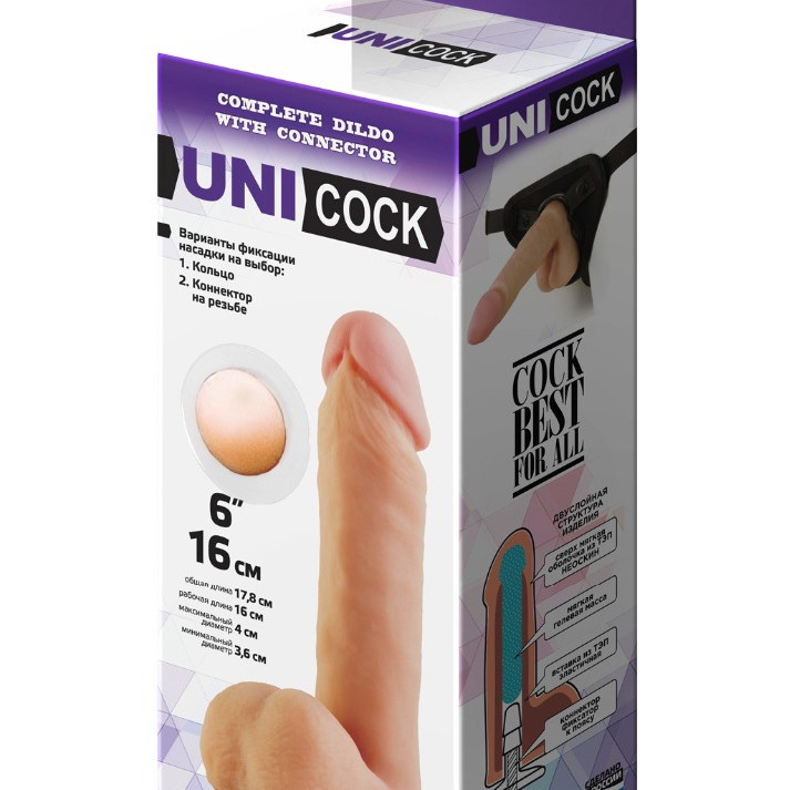 Насадка для страпона UNICOCK 6