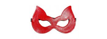 Маска красная из эко-кожи 50004ars