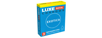 Презервативы текстурированные с точечной поверхностью LUXE ROYAL Exotica