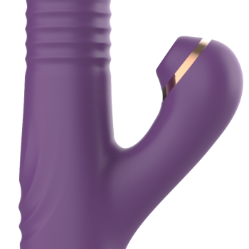 Силиконовый вибратор с возвратно-поступательной стимуляцией SW24126-purple