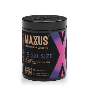 Презервативы MAXUS XXL гладкие №15 6205mx