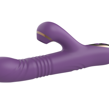 Силиконовый вибратор с возвратно-поступательной стимуляцией SW24126-purple