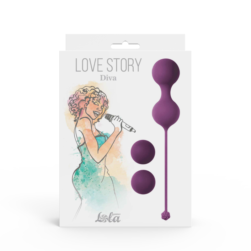 Набор вагинальных шариков Love Story Diva Lavender Sunset 3012-03lola