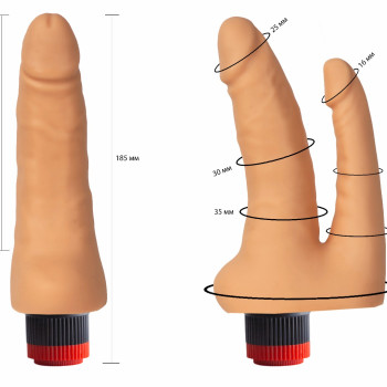 Вибратор гелевый двойной 114700ru