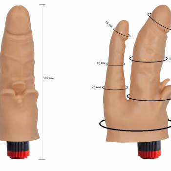 Вибратор гелевый двойной 114900ru