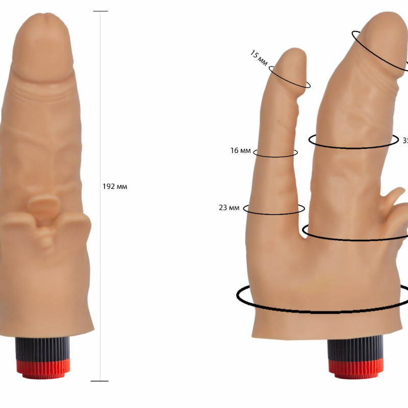 Вибратор гелевый двойной 114900ru