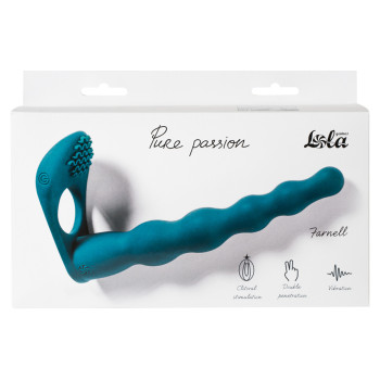 Вибронасадка для Двойного Проникновения Pure Passion Farnell Green 1203-03lola