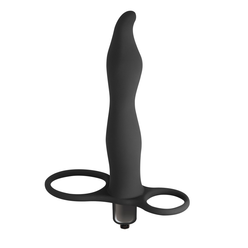 Вибронасадка для двойного проникновения Pure Passion Flirtini black 1204-01lola