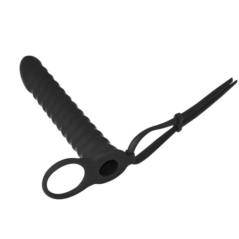 Вибронасадка для Двойного Проникновения Pure Passion Rori Black 1205-01lola