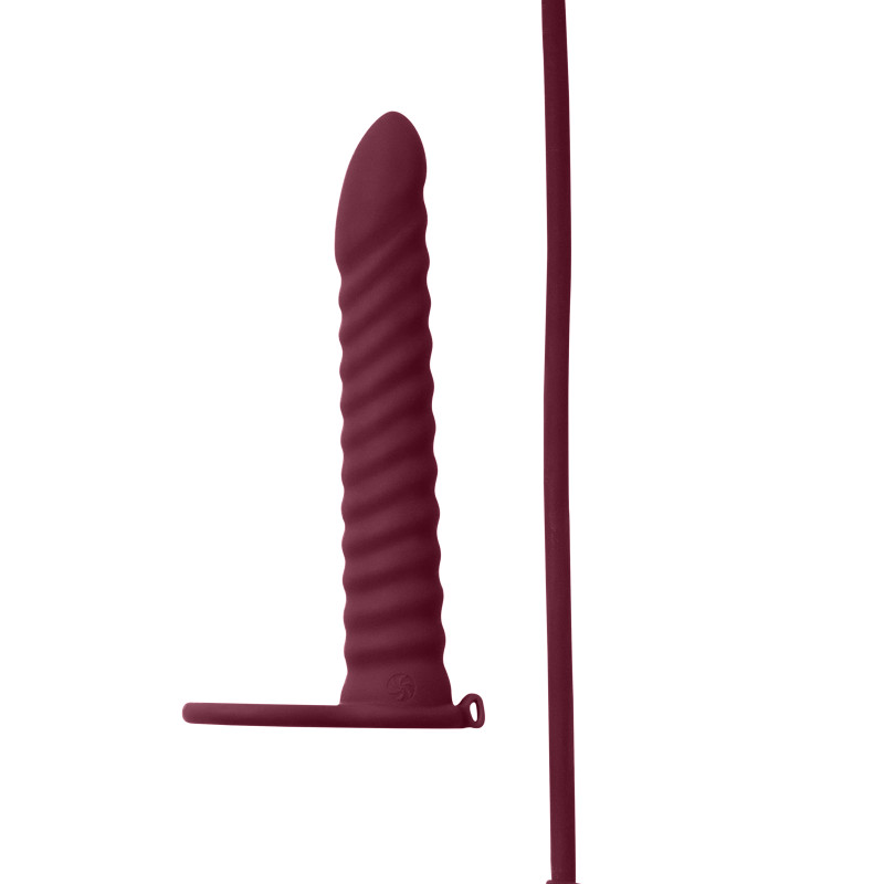 Вибронасадка для Двойного Проникновения Pure Passion Rori Wine Red 1205-02lola