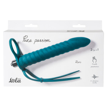 Вибронасадка для Двойного Проникновения Pure Passion Rori Green 1205-03lola