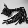 Плеть Чёрная Роза с Кожаными Хвостами 40 см. 54075ars