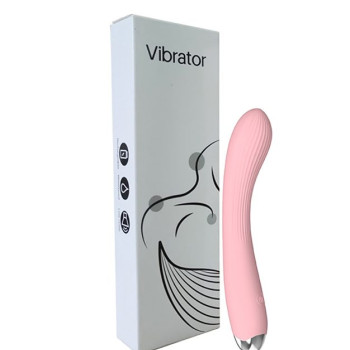 Гибкий силиконовый вибратор розовый SW3014P