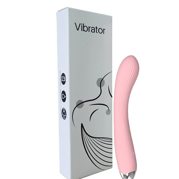 Гибкий силиконовый вибратор розовый SW3014P