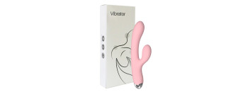 Силиконовый вибратор-кролик розовый SW3012P