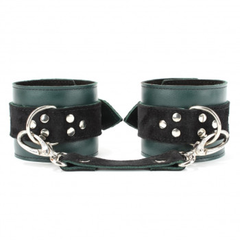Наручники Lady's Arsenal Изумруд из Кожи и Замши 67023ars