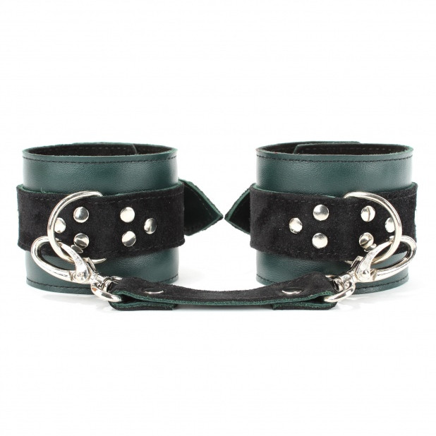 Наручники Lady's Arsenal Изумруд из Кожи и Замши 67023ars