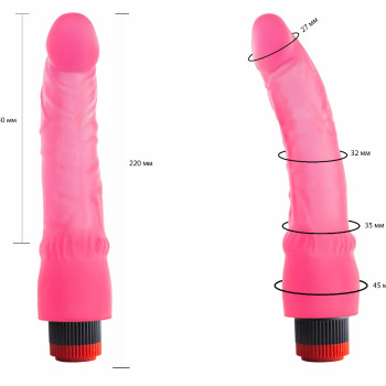 Вибратор гелевый розовый 220300ru