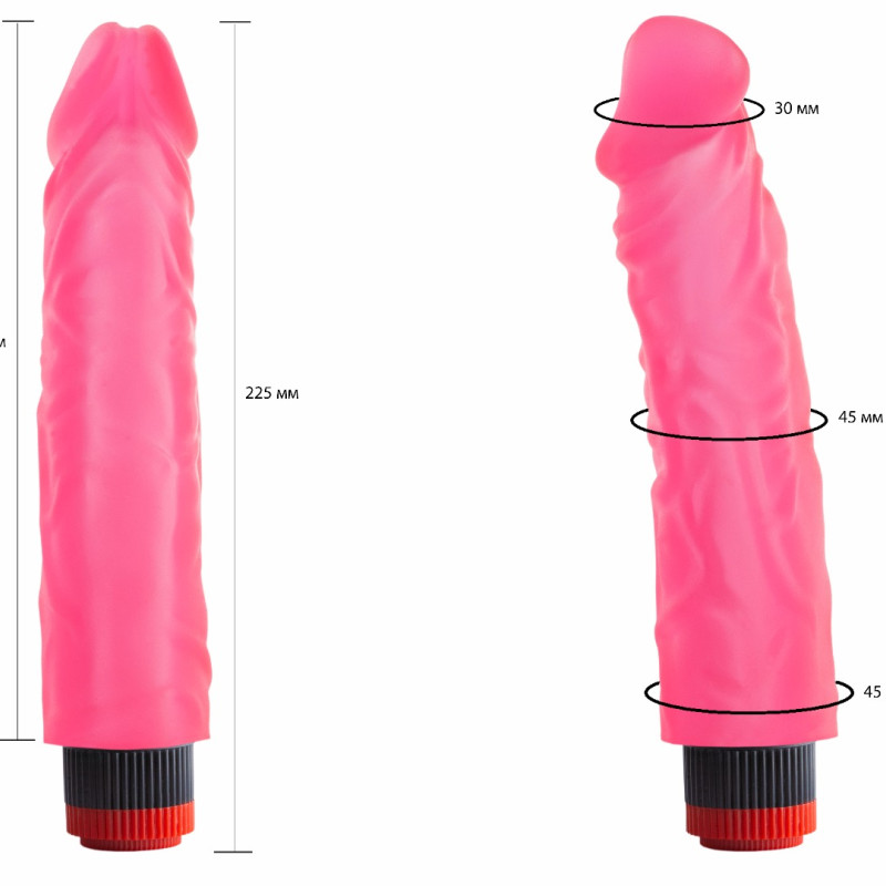 Вибратор гелевый розовый 220500ru