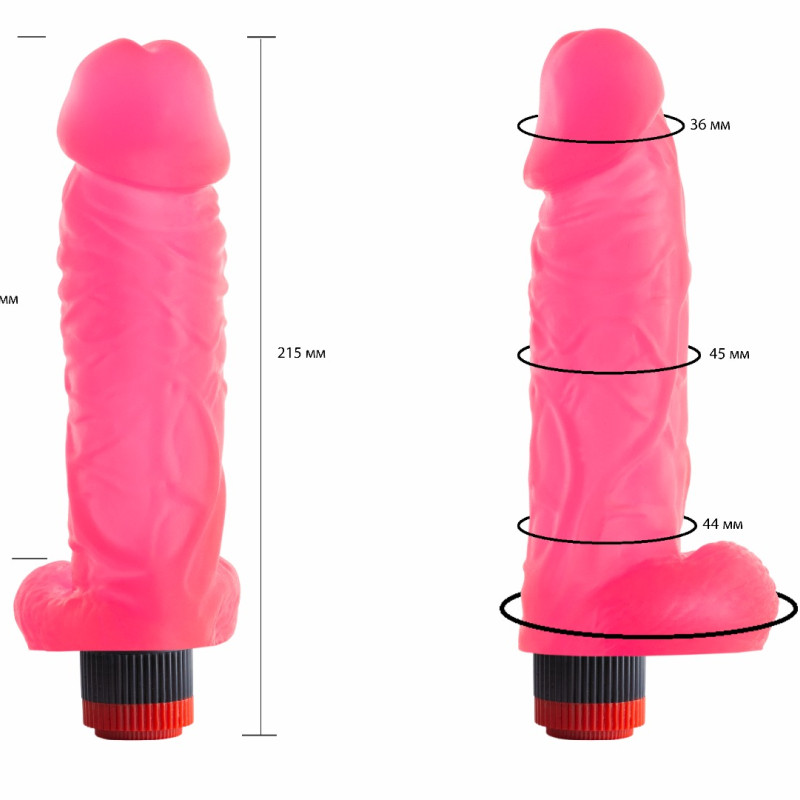 Вибромассажер гелевый розовый 225500ru