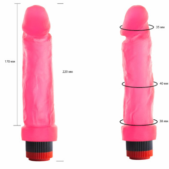 Вибромассажер гелевый розовый 227000ru