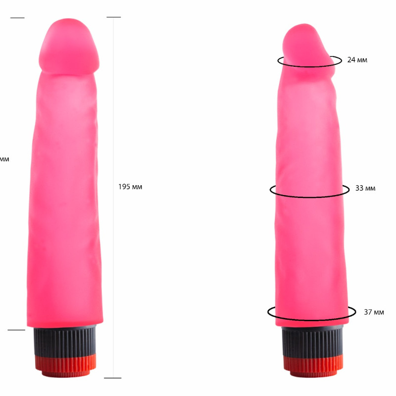 Вибромассажер гелевый розовый 227100ru