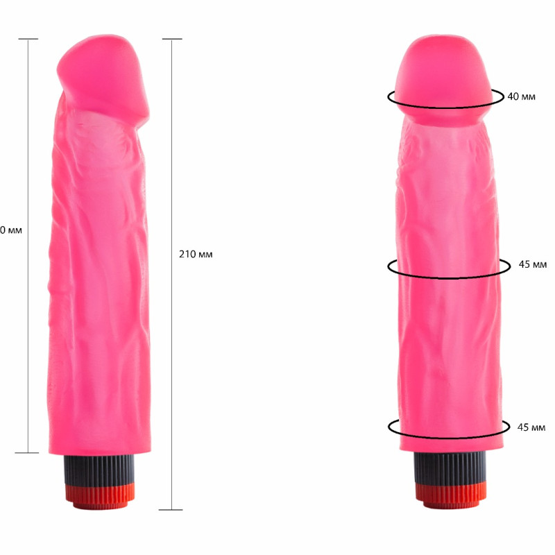 Вибромассажер гелевый розовый 227400ru