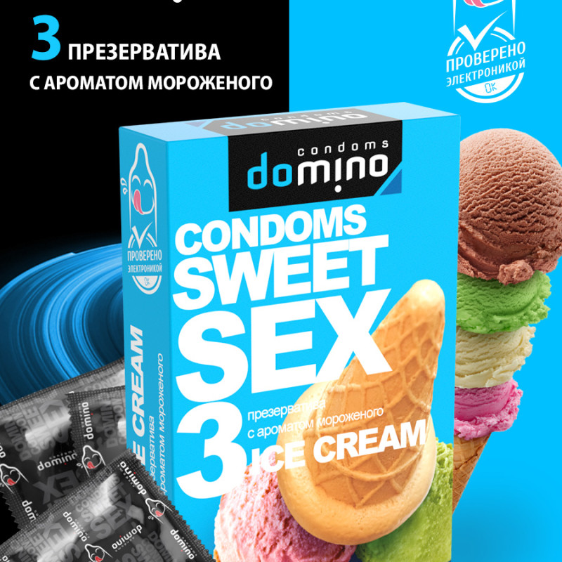 Презервативы DOMINO SWEET SEX ICE CREAM