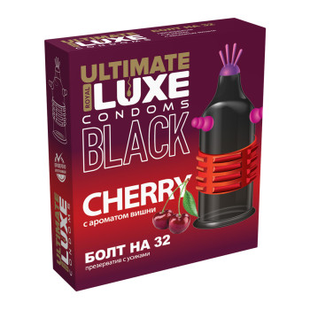 Презервативы Luxe BLACK ULTIMATE Болт на 32 (Вишня) 4722lux