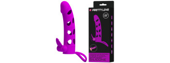 Вибронасадка на пенис фиолетовая Preetty Love 6 BI-026215-1