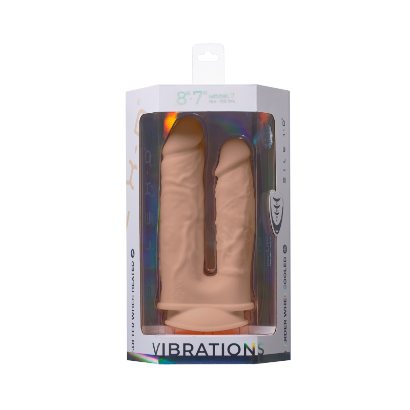 Вибратор Двойной термоактивный из Silexpan 8 с пультом ДУ 255972AL