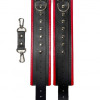 Наручники из эко-кожи черно-красные 50015ars