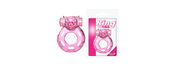 Эрекционное виброкольцо Pink bear BI-010084A