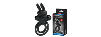 Эрекционное кольцо с вибростимуляцией клитора Pretty love BI-210206