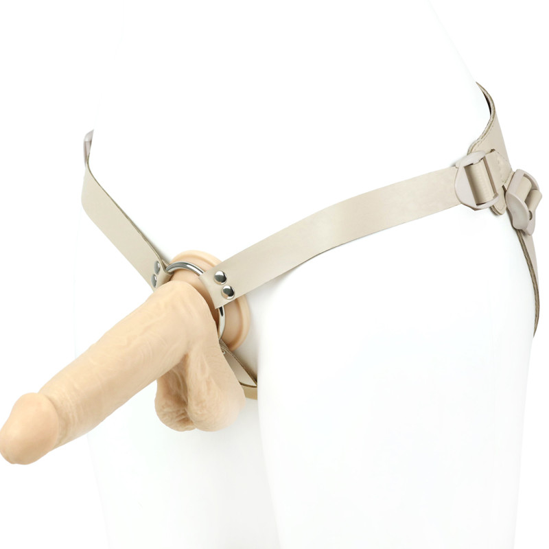 Пояс с кольцом универсальный с фаллоимитатором 291603ru