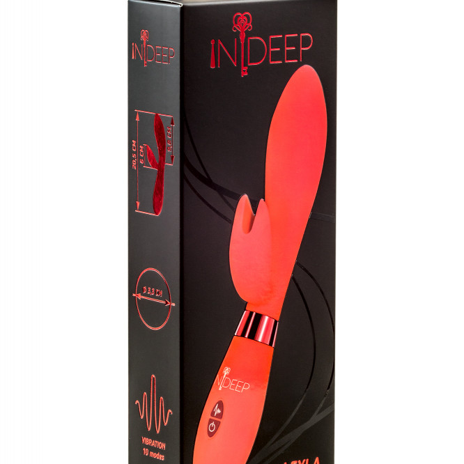 Вибратор Indeep Leyla Red 7701-01indeep