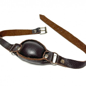 Кляп кожаный коричневый 60016ars