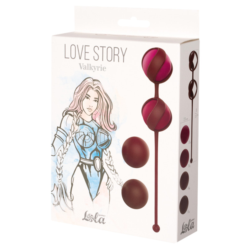Набор Сменных Вагинальных Шариков Love Story Valkyrie Wine Red 3013-02lola