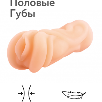 Реалистичный мастурбатор-вагина из ТПЕ 3301-04
