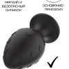 Силиконовая анальная пробка черная M (6.7*3.5cm) 3302-02
