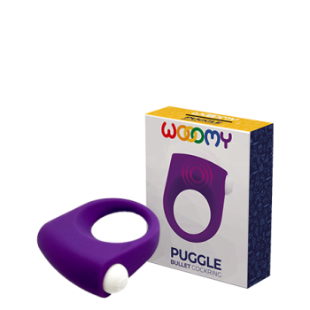 Эрекционное кольцо Puggle Vibrating Ring with Bullet Purple 33673AL