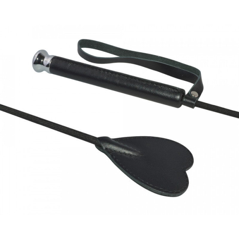 Стек-сердце с кожаной ручкой  3039-1