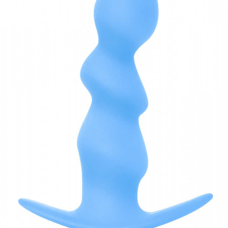 Анальная пробка с вибрацией Spiral Anal Plug Blue (Батарейки ААА) 5008-02lola